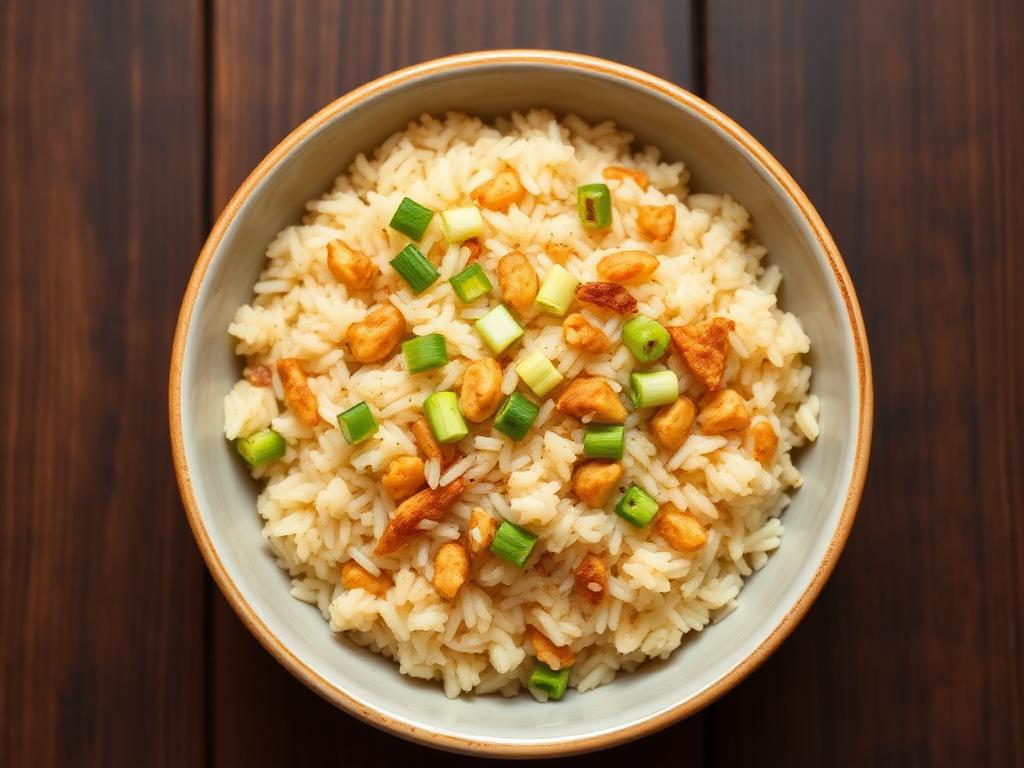 Photo of garlic fried rice