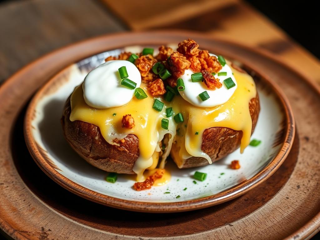 Photo of loaded baked potato