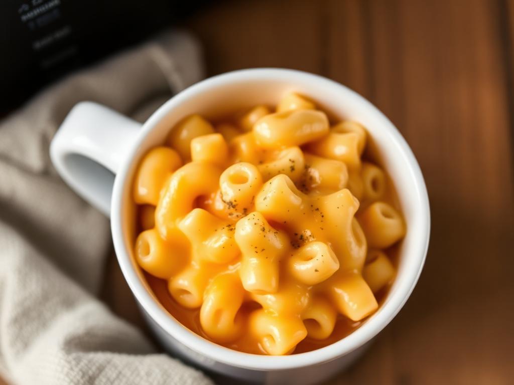 Photo of microwave mug mac cheese