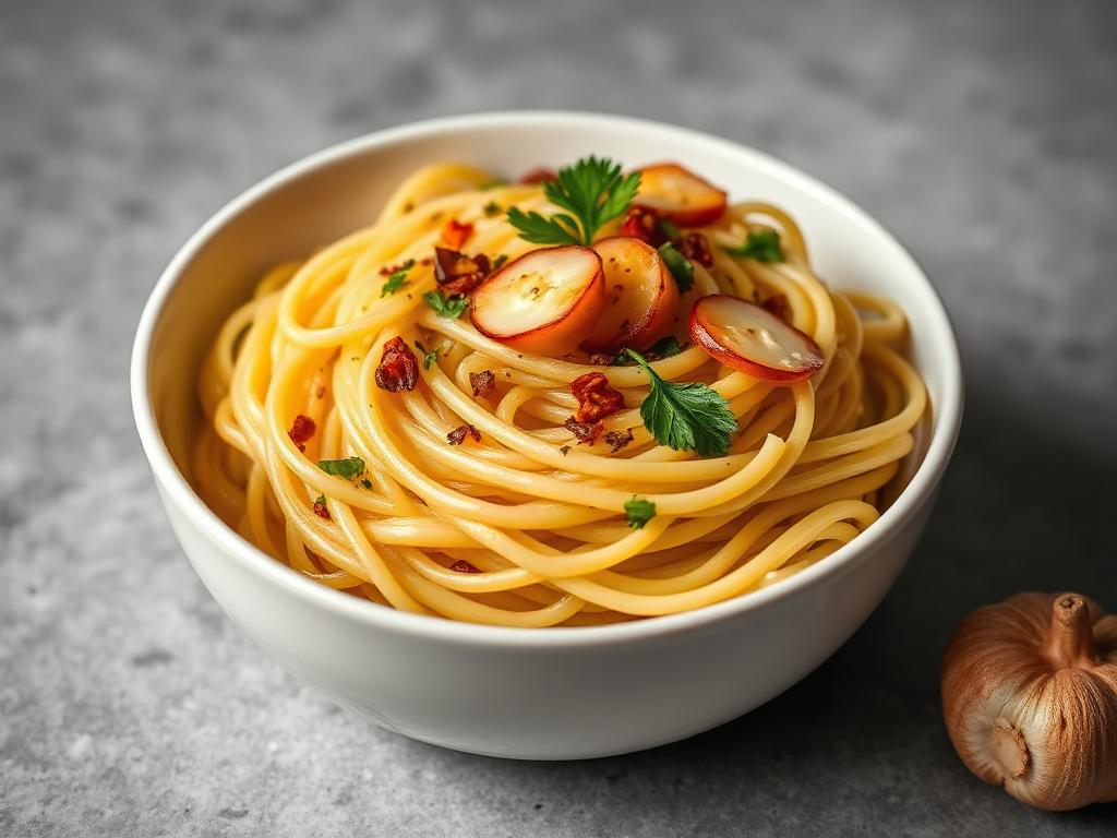 Photo of pasta aglio e olio