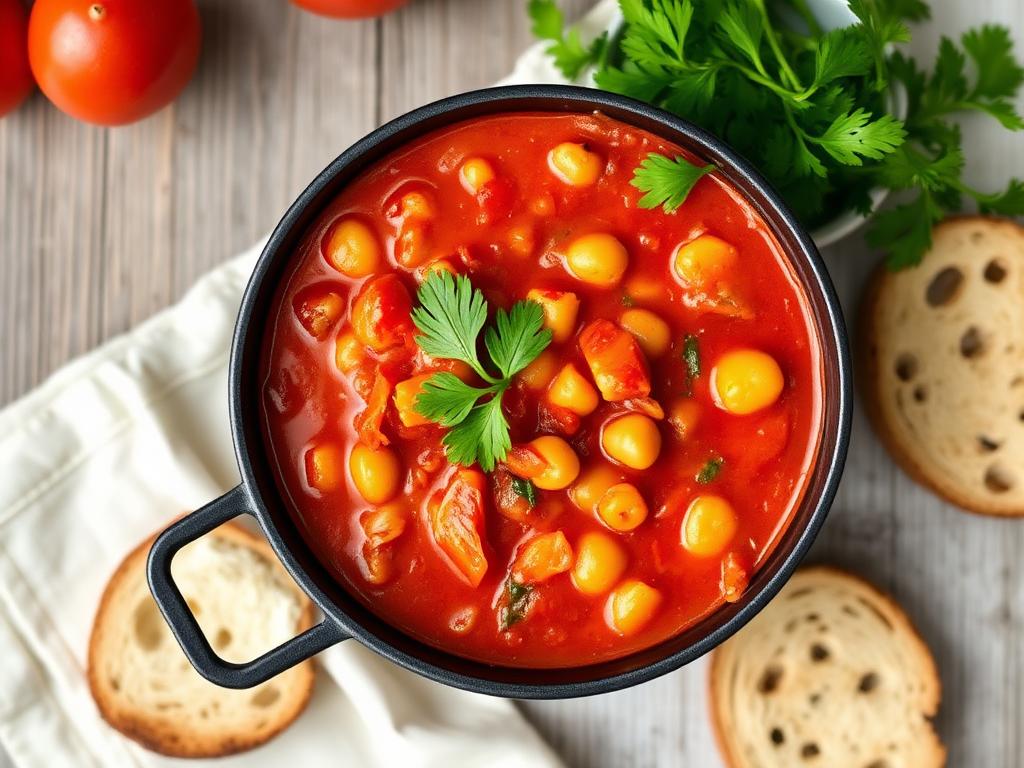 Photo of tomato chickpea stew